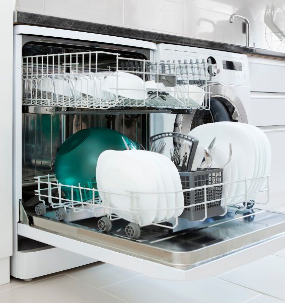 open dishwasher with clean dishes 2 louisville ky